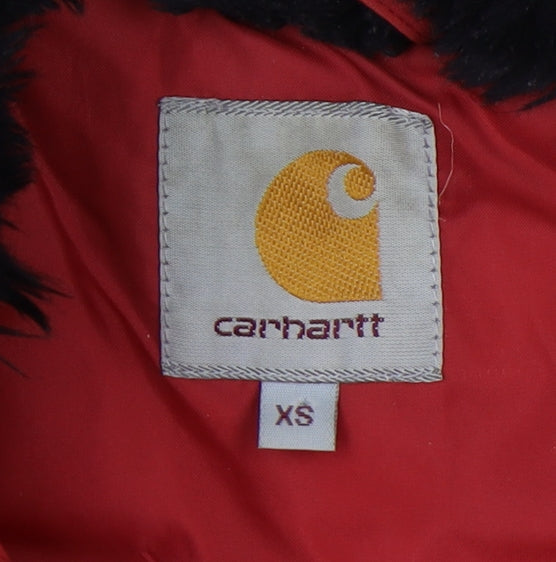 Carhartt Red XS Men's Parka Coat with Hood