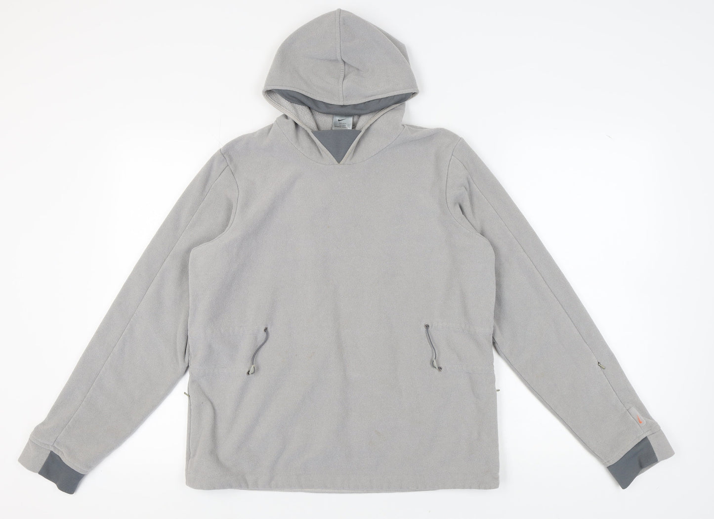 Nike Grey Unisex Hoodie, Size 14/16, Soft Fleece