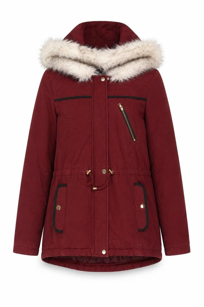 Dorothy Perkins Women’s Red Parka Jacket Size 8