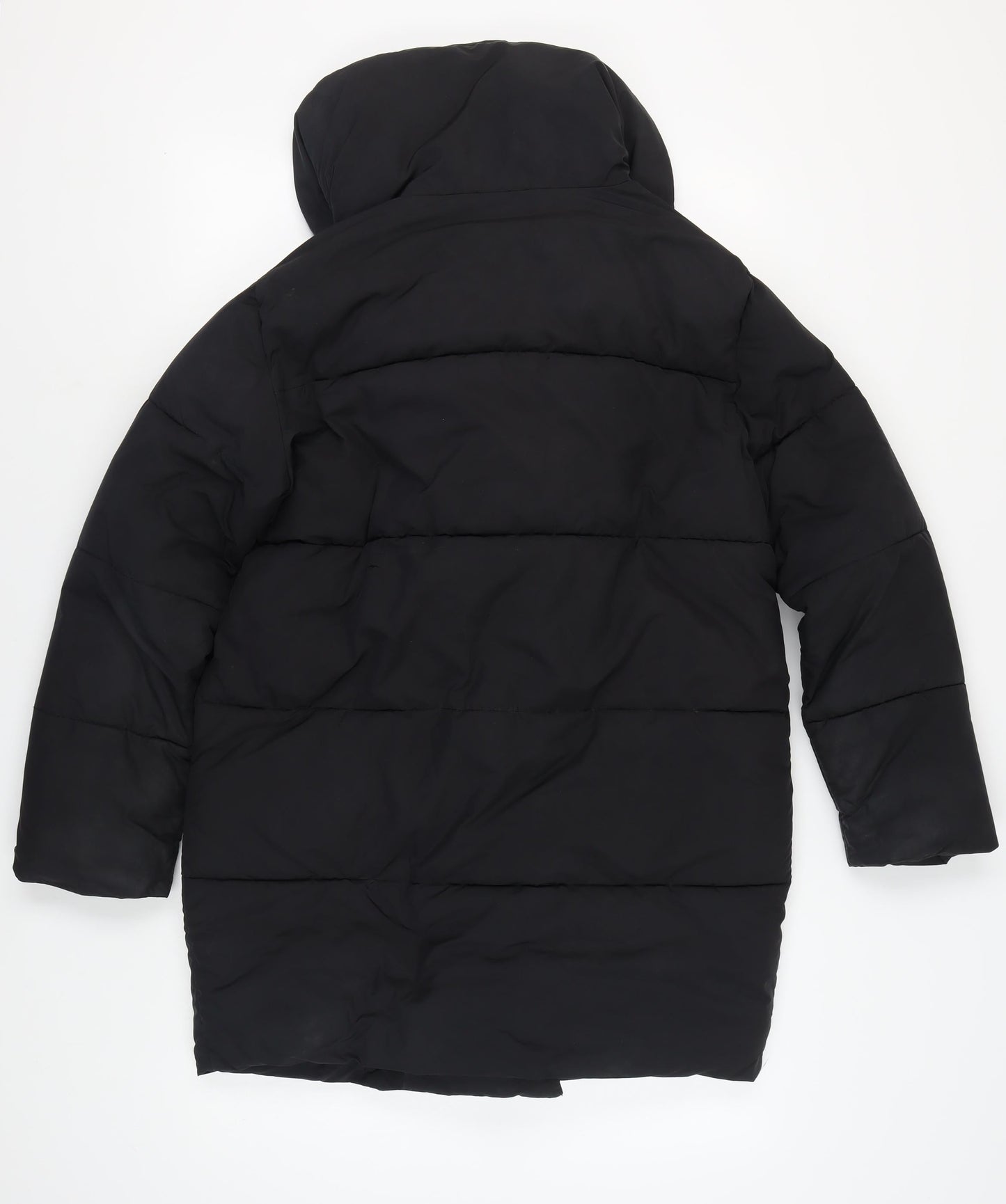 H&M Women's Black Puffer Jacket Size 8 Winter Coat