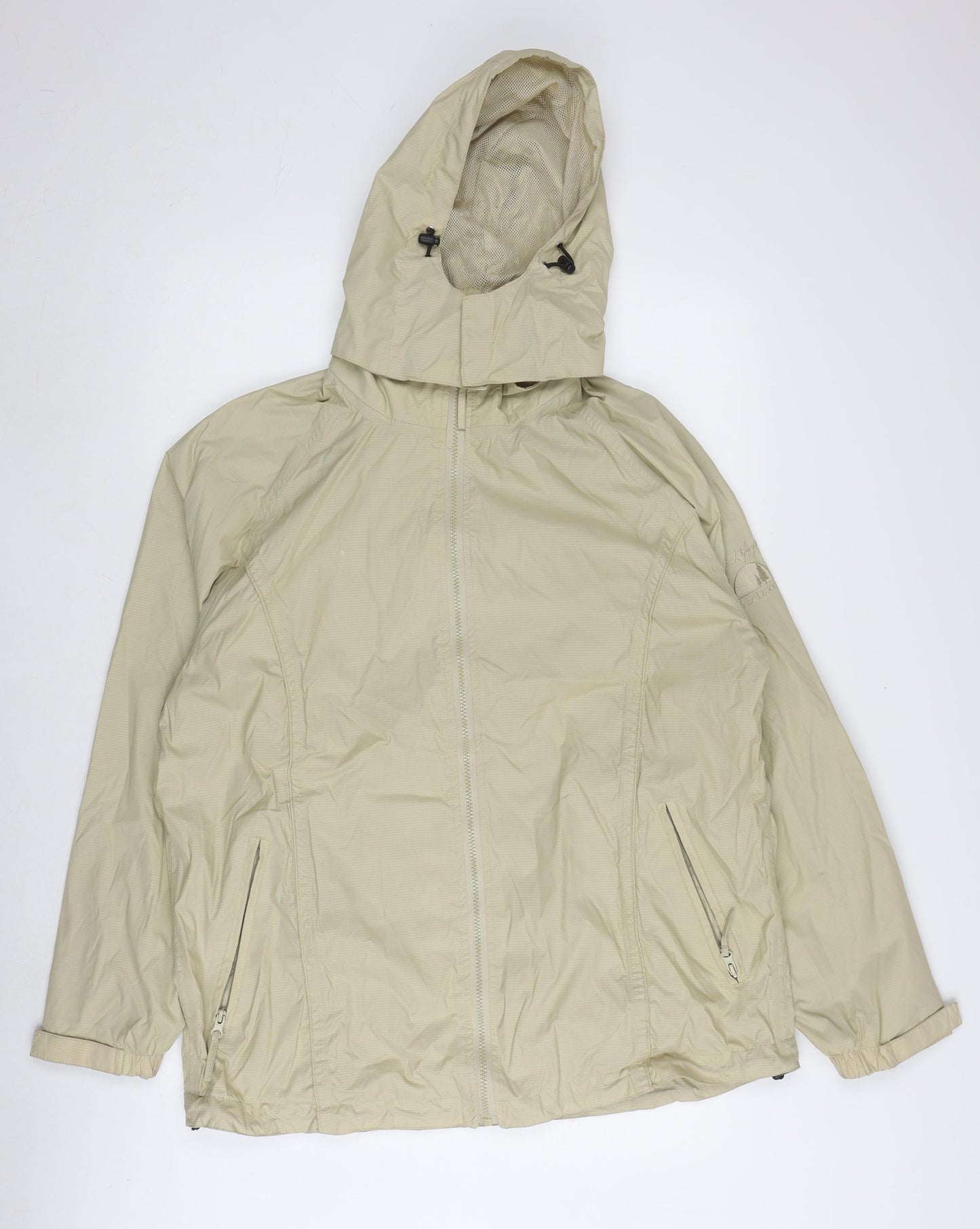 Jack Murphy Women's Beige Mid-Length Rain Coat Size 16