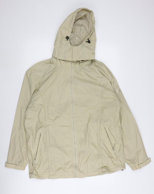 Jack Murphy Women's Beige Mid-Length Rain Coat Size 16