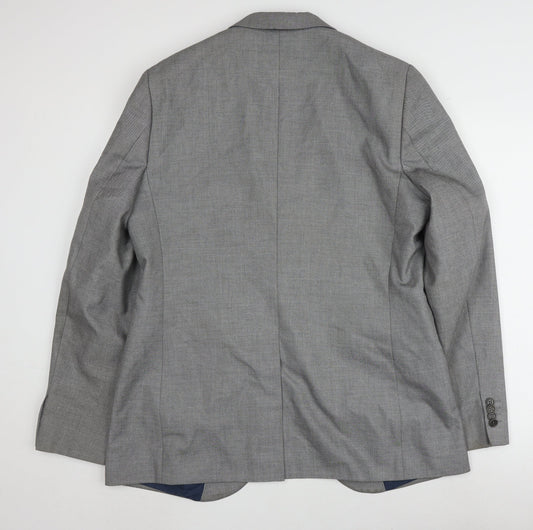 River Island Men's Grey 42L Blazer, Business, Casual