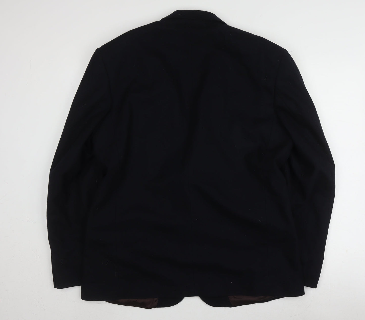 Next Men's Black Long Wool Blazer 42L