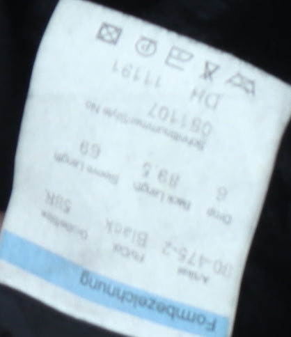 Daniel Hechter Men's Black Wool Coat