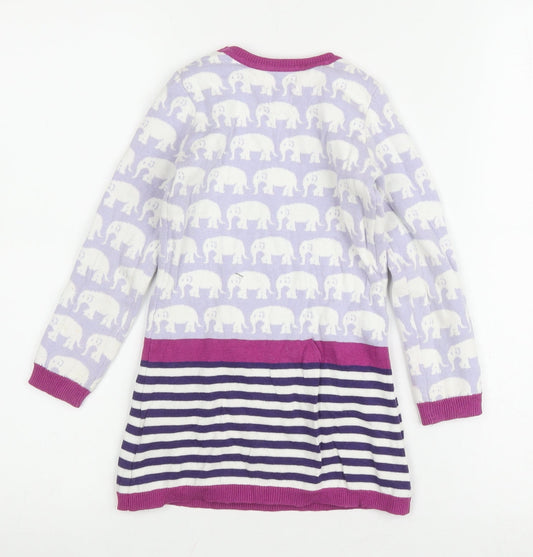 Hatley Girls Multicoloured Elephant Dress, Size 4 Years