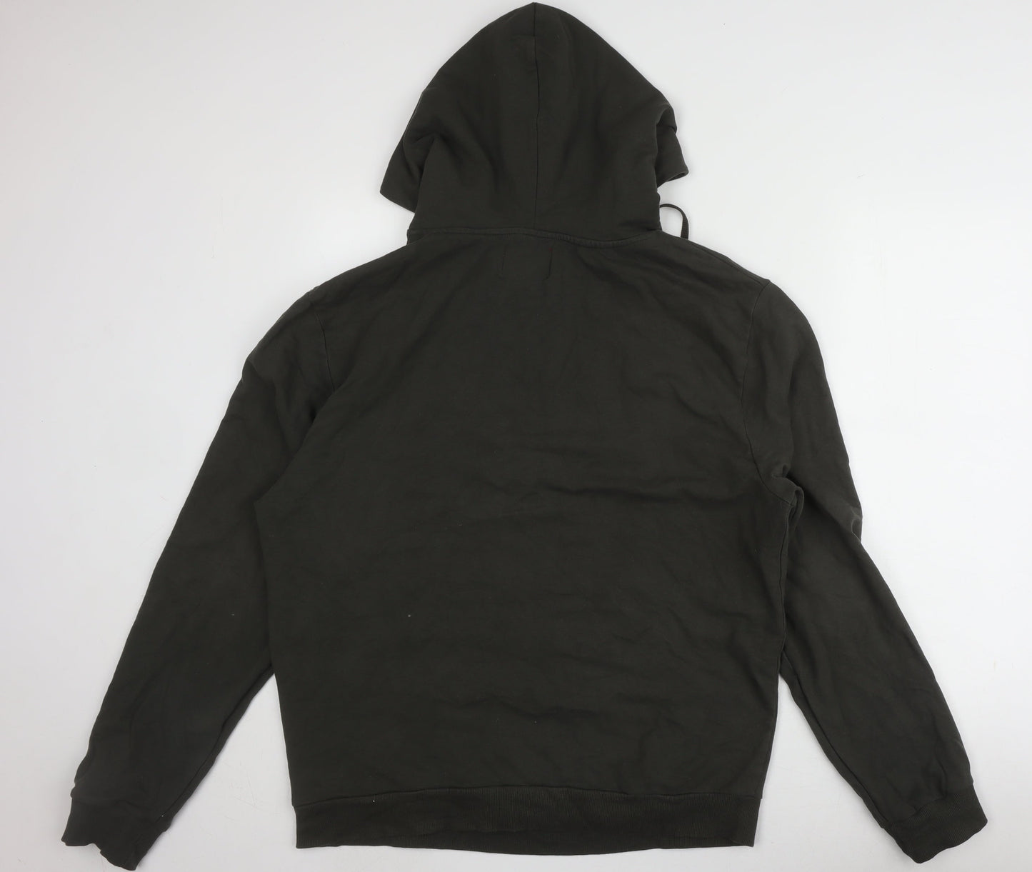 GUESS Men's Black 2XL Pullover Hoodie with Logo