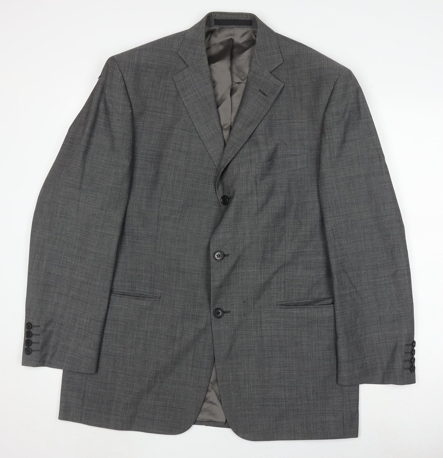 Marks and Spencer Grey Wool Men's Blazer, Size 42R