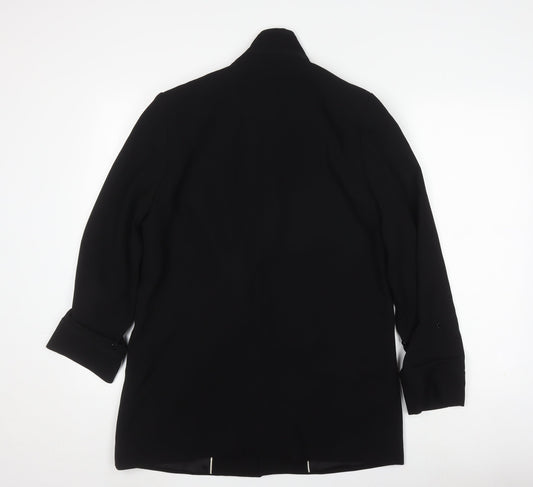 MNG Women's Black Blazer, Size M, Single-Breasted
