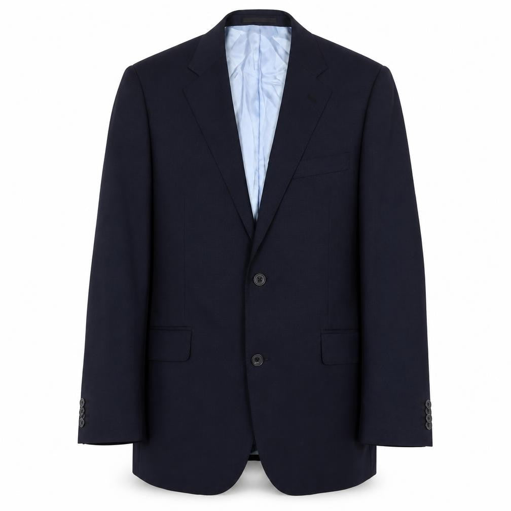 Mens 39 Chest Regular T.M.Lewin Blue Two-Button Suit Jacket