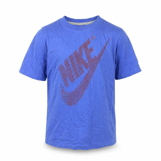 Nike Boys Blue Logo T-Shirt M Casual Crew Neck
