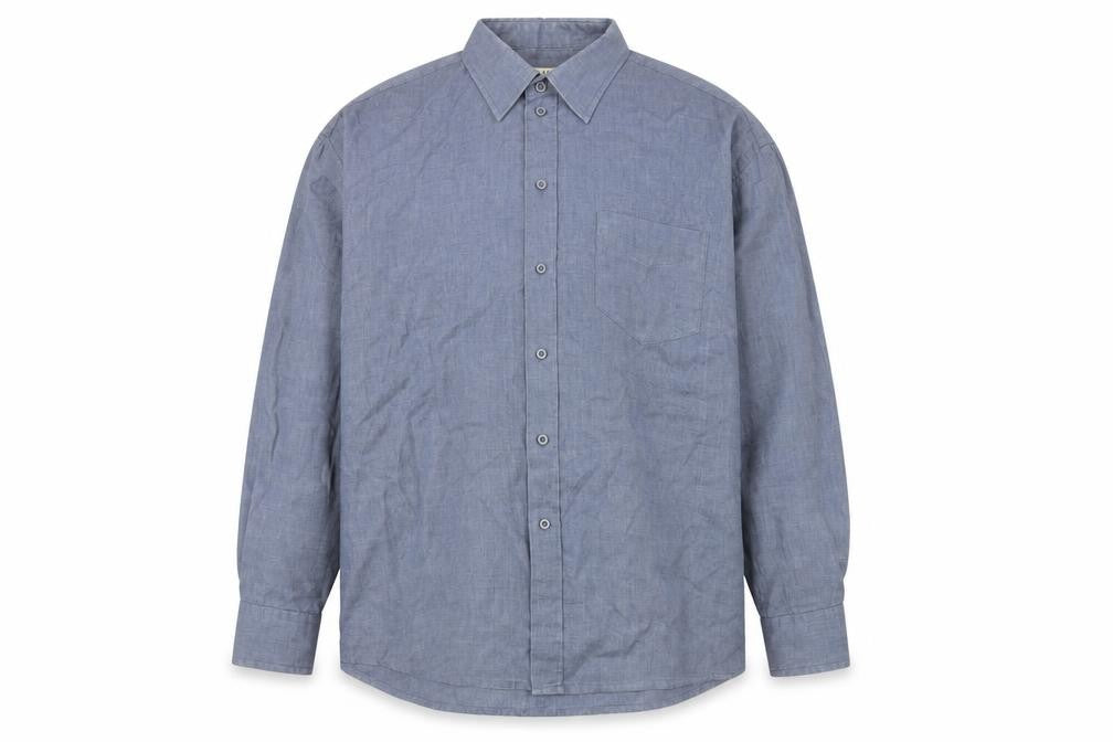 EWM Men’s Blue XL Long Sleeve Casual Shirt