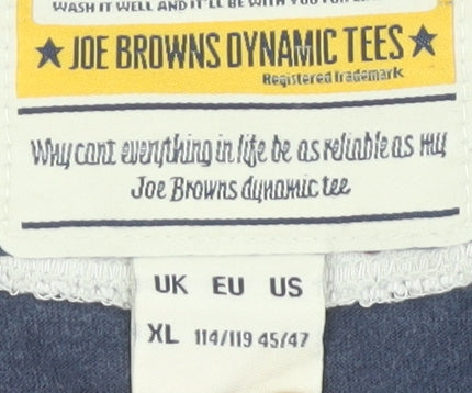 Joe Browns Blue Graphic Print T-Shirt XL