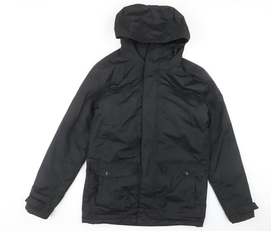 Regatta Men's Black S Waterproof Hooded Jacket