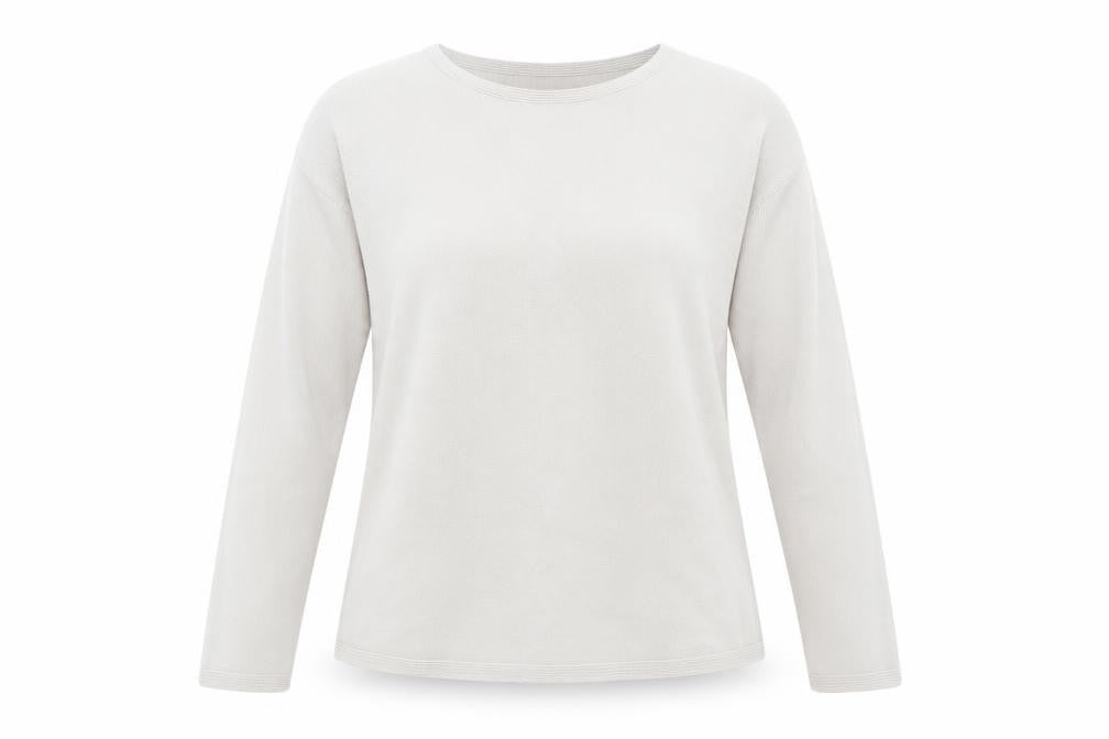 Uniqlo Women's Beige Pullover Jumper, L, Cotton Crew