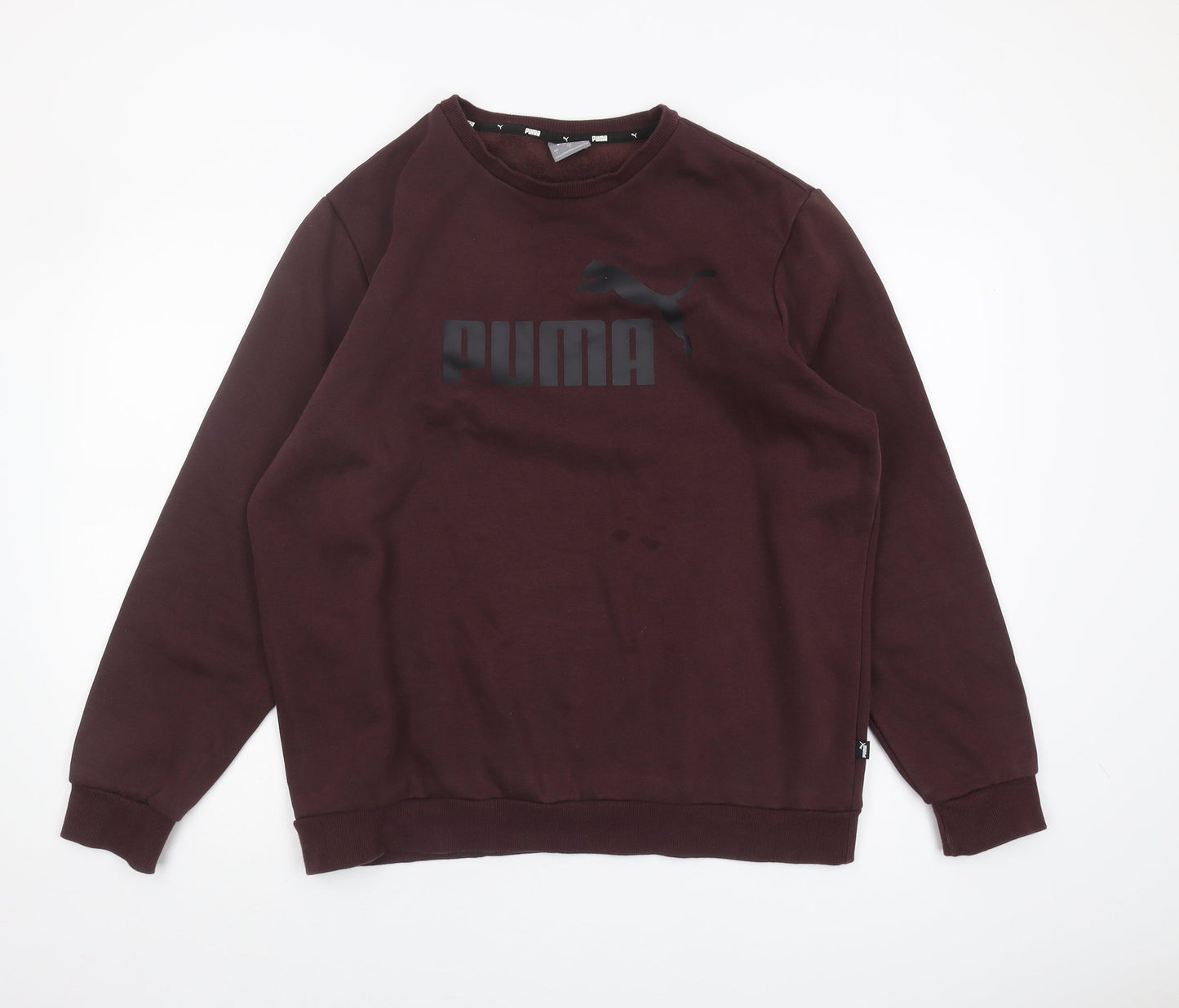 Puma Men's Brown Graphic Pullover Sweatshirt - L