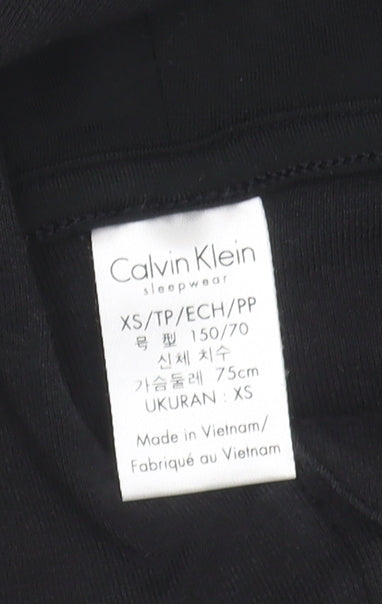 Calvin Klein Women's Black Cape XS Lightweight Hooded