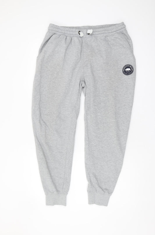 Soulcal & Co Men's Grey Joggers, Size L, Casual Wear