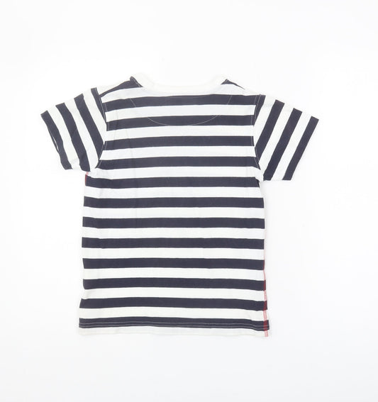 Adventurers Boys Black Stripe T-Shirt 13 Years Casual Style
