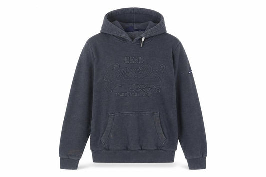 Womens UK 16 Regular Superdry Grey Pullover Hoodie