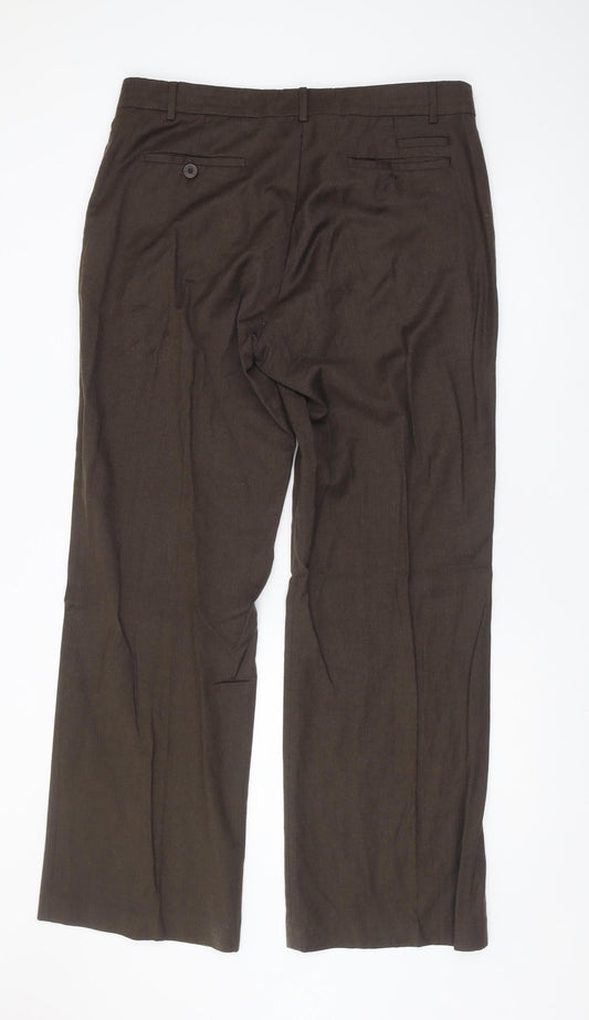 Ted Baker Men's Brown Dress Pants 36L Straight Leg