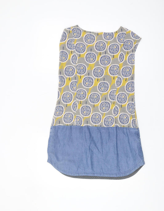 White Stuff Women's Multicoloured Geometric Top