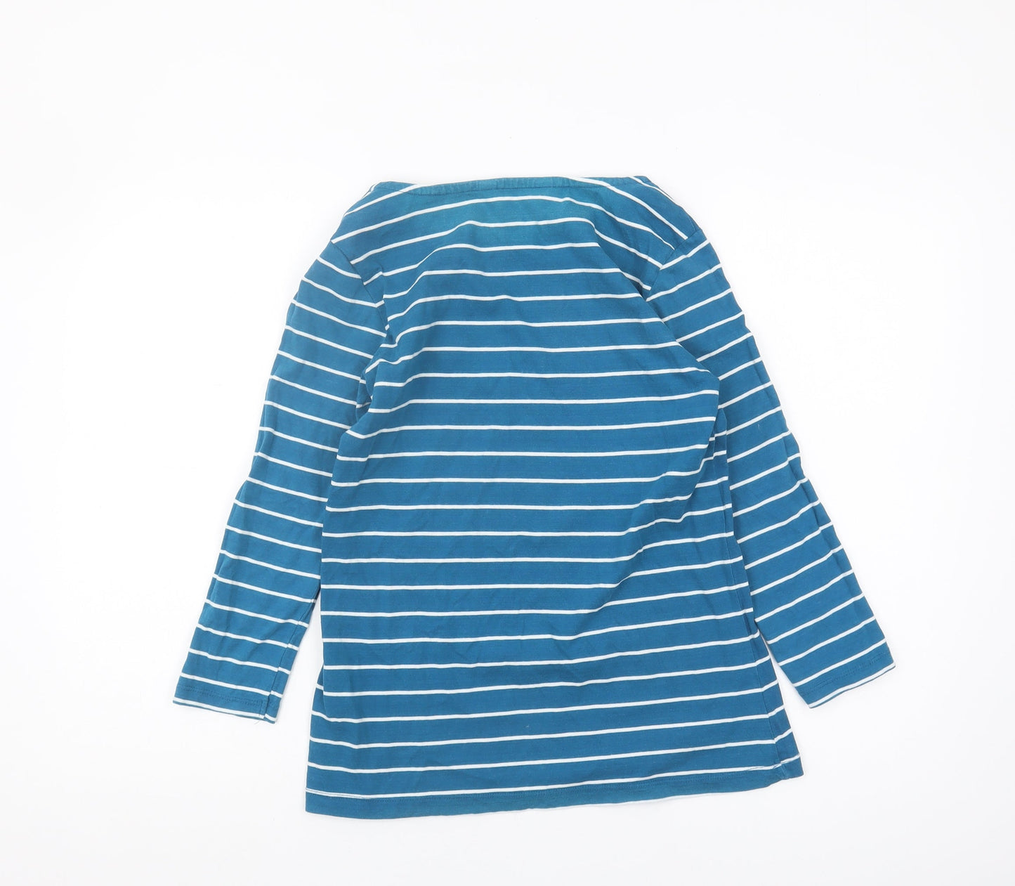 Crew Clothing Co. Women's Blue Striped Long Sleeve T-Shirt
