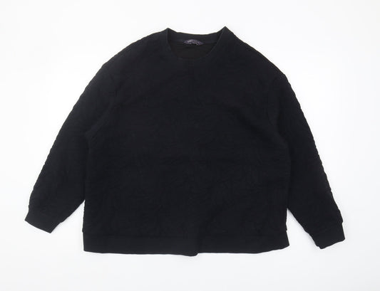 Marks and Spencer Men's Black Sweatshirt