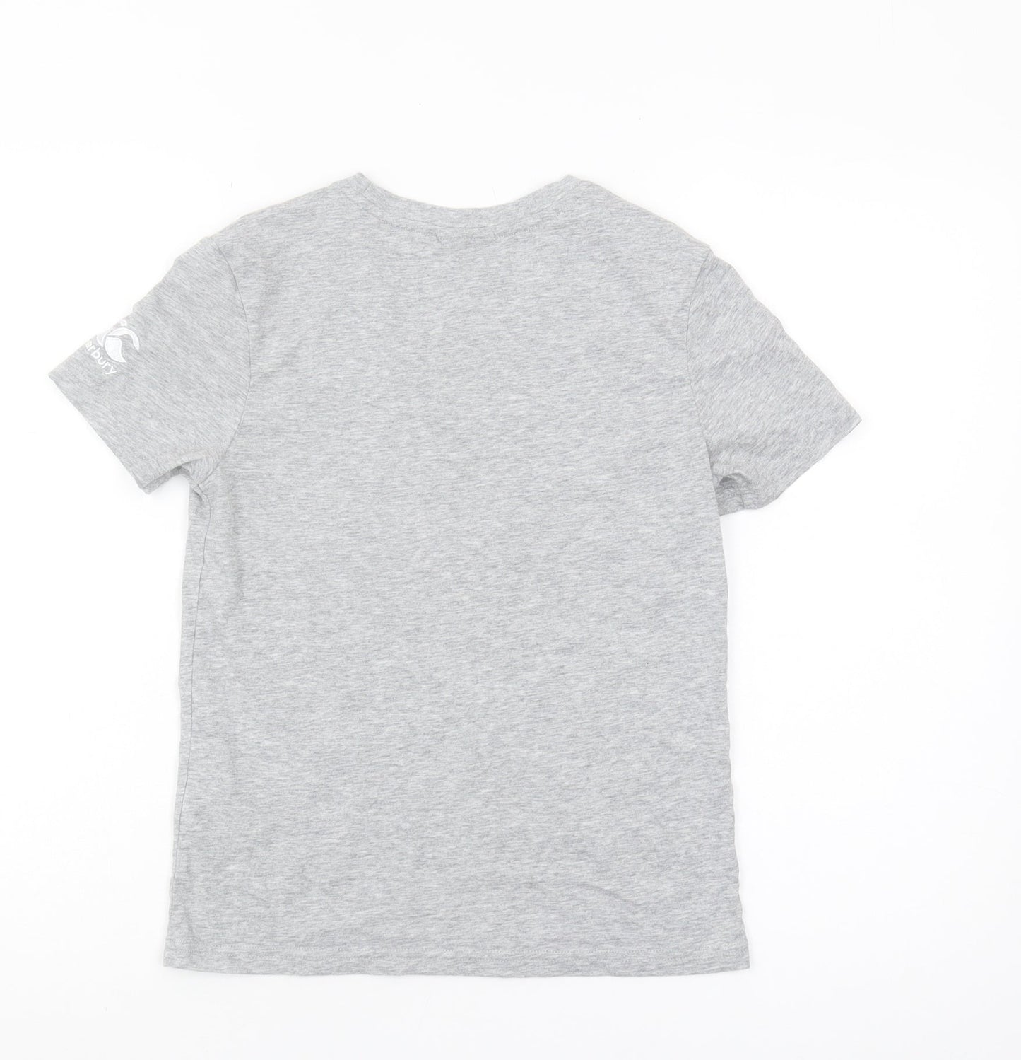 Canterbury Boys Grey T-Shirt Crew Neck Short Sleeve 10 Years