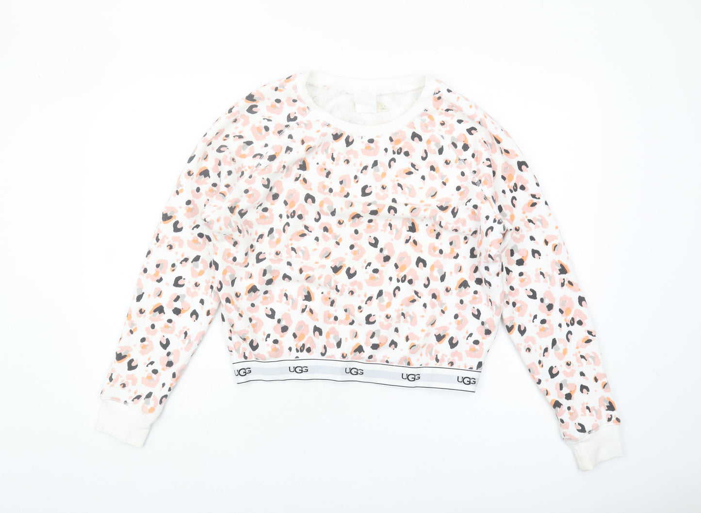 UGG Women's Multicoloured Animal Print Pullover Sweatshirt, S