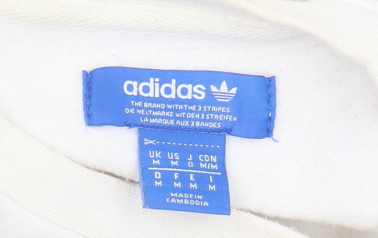 Adidas Men’s White Pullover Logo Sweatshirt - M