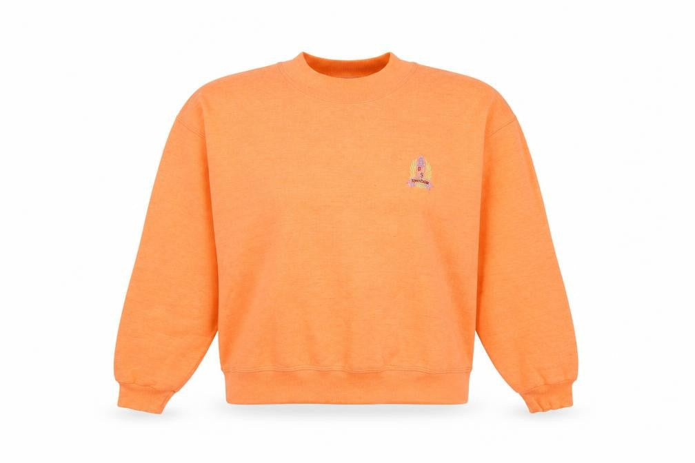 Womens UK S Regular Reebok Orange Pullover Sweatshirt