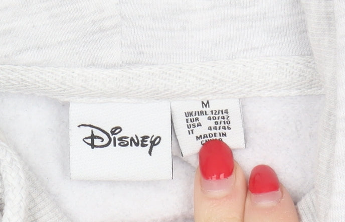 Disney Women's Grey Mickey Mouse Pullover Hoodie, M