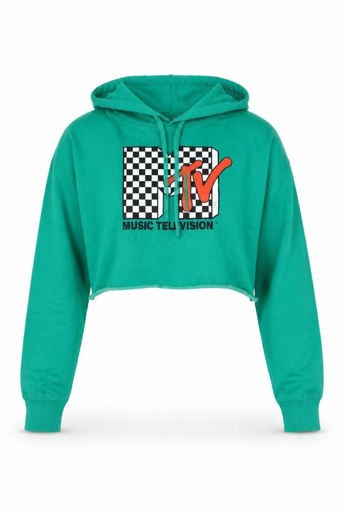 MTV Womens Green Hoodie M