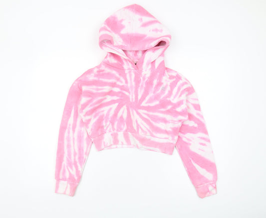 Dindydoll Girls Pink Tie-Dye Pullover Hoodie 8-9 Years