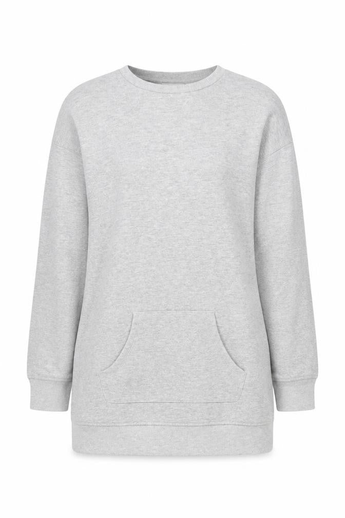 Front view of Marks & Spencer girls’ grey pullover sweatshirt 12-13 years