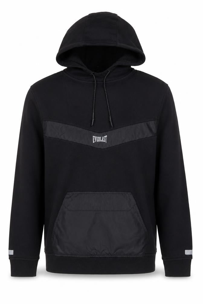 Mens UK S Regular Everlast Black Pullover Hoodie