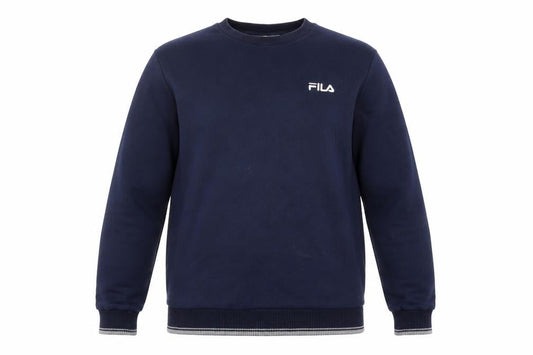 Front view of Fila Men's Blue Pullover Sweatshirt M