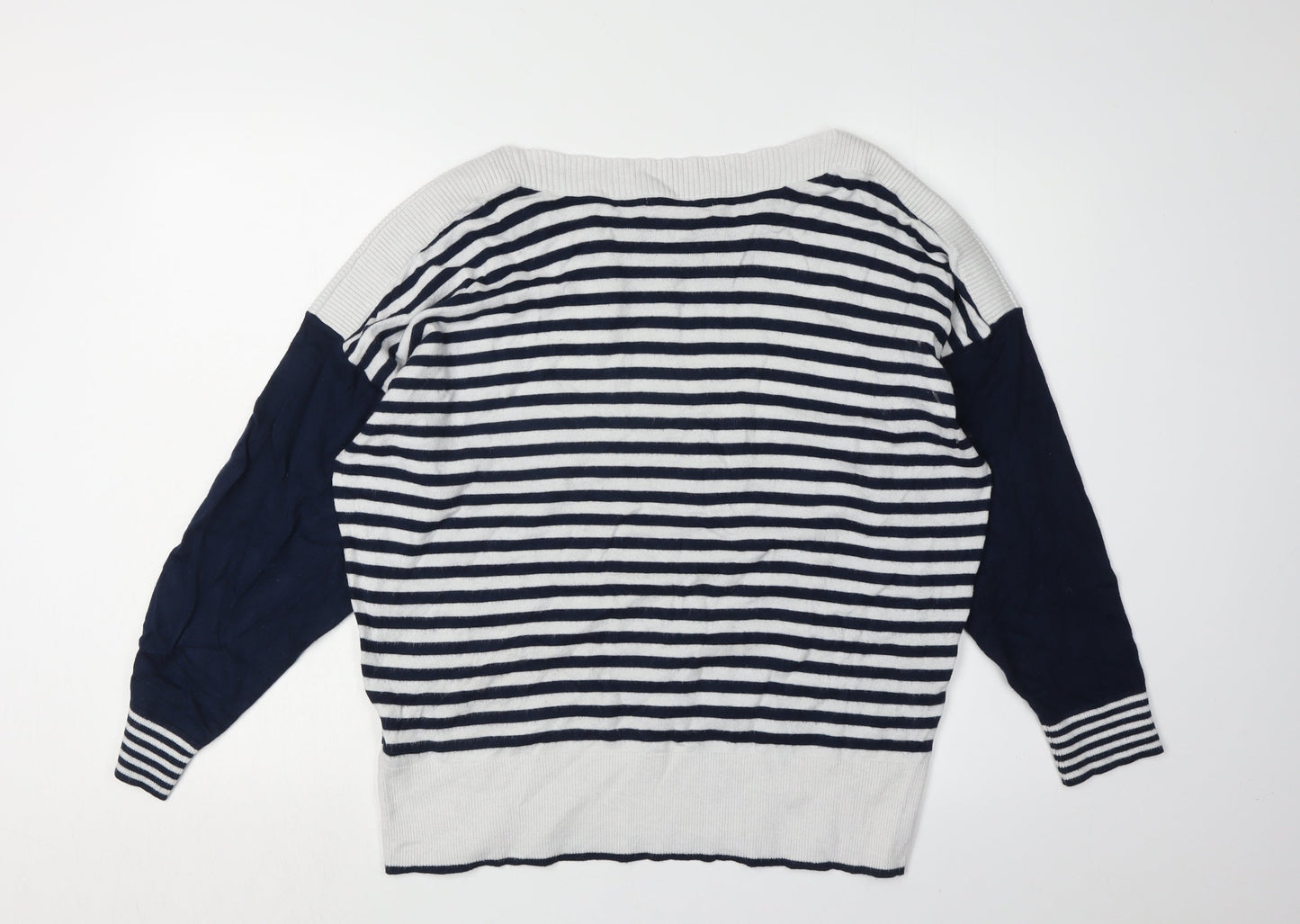 Julipa Women's Striped Pullover Jumper, Size 16, Boat Neck