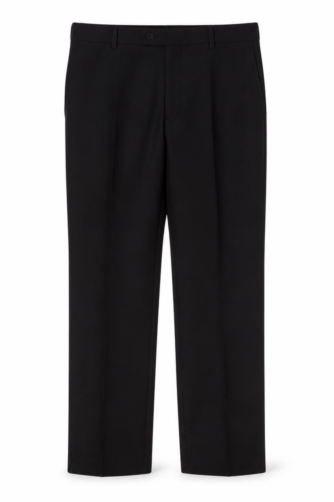 Marks and Spencer Men's Black Regular Trousers L