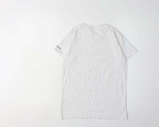 Columbia Boys White Logo T-Shirt 11-12 Years Casual Graphic