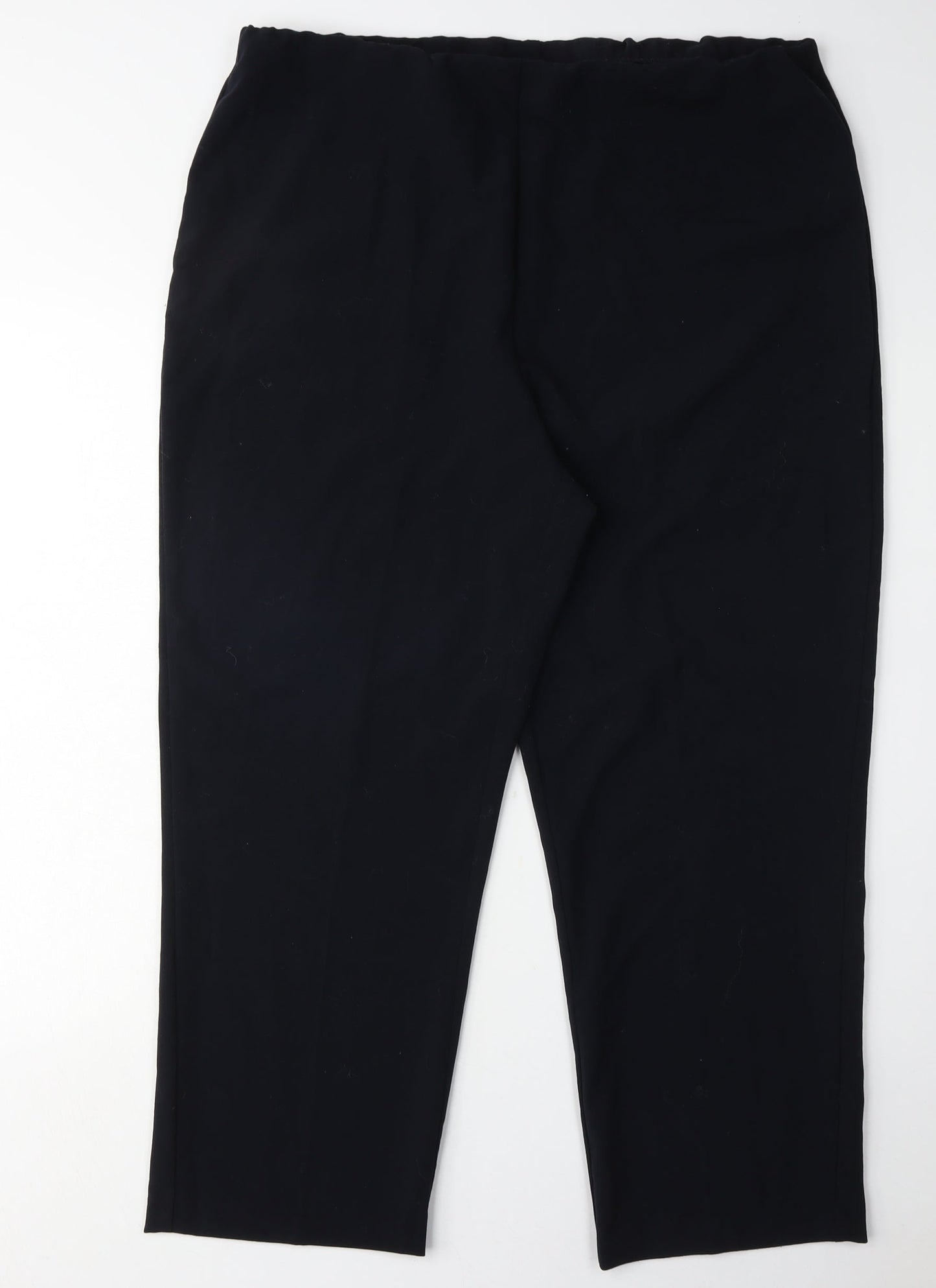 ISLE ESSENTIALS Women's Black Trousers Size 18