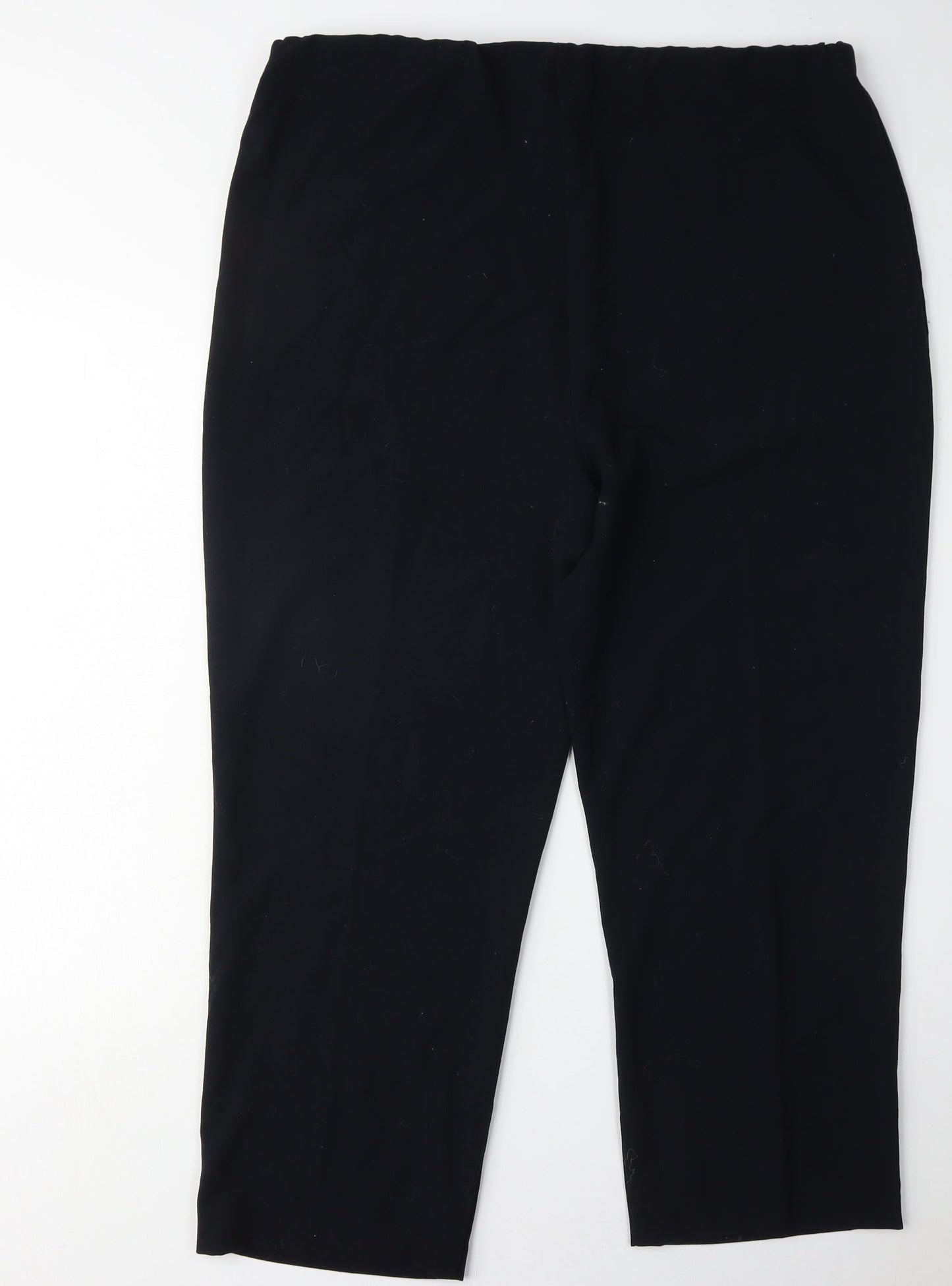 ISLE ESSENTIALS Women's Black Trousers Size 18