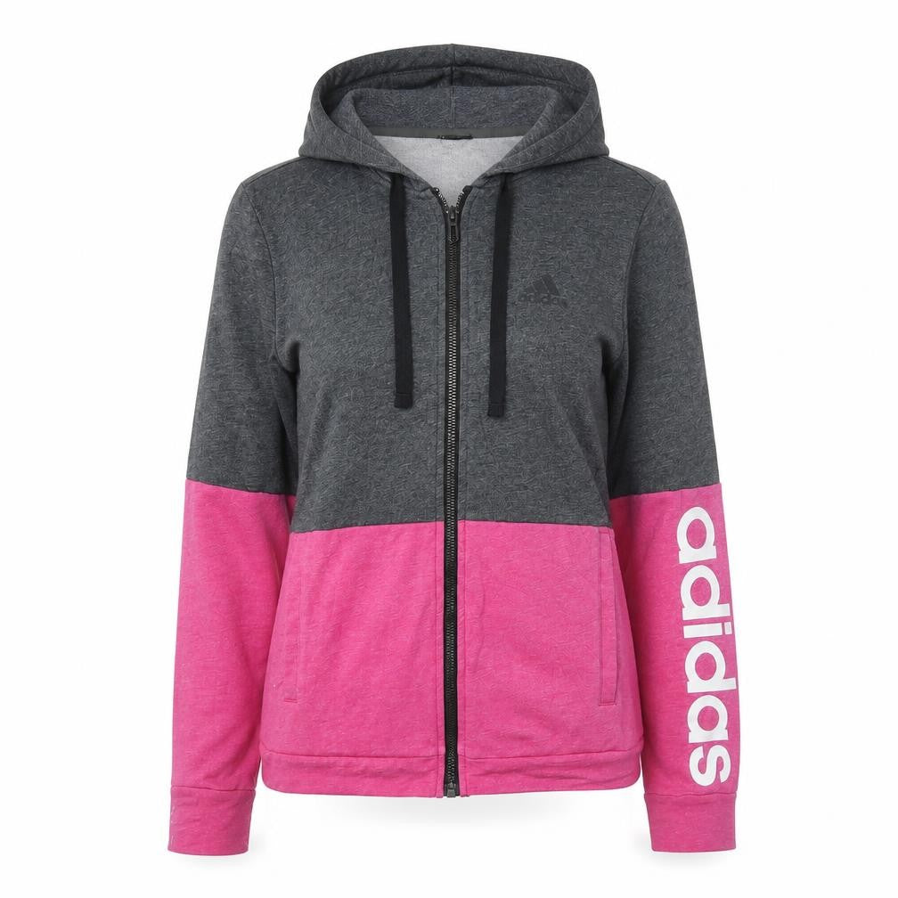 Womens UK XS Relaxed adidas Multicoloured Full Zip Hoodie