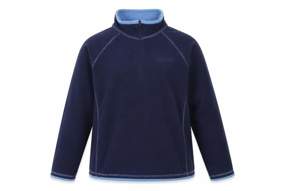 Womens UK 14 Regular Mountain Warehouse Blue Henley Sweatshirt