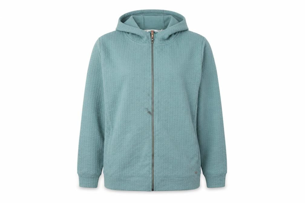 Green Womens Full Zip Hoodie 2XL