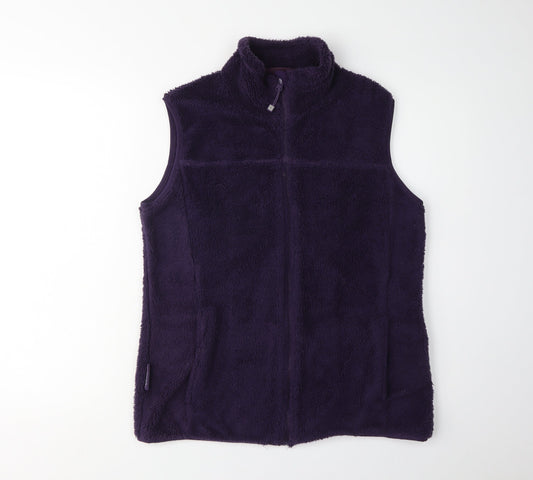 Mountain Warehouse Women Purple Fleece Waistcoat Size 12