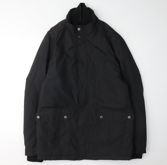 Jeff Banks Men's Black Military Jacket M