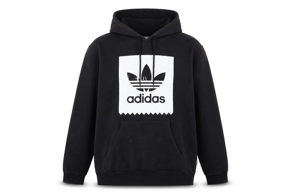 Mens UK M Regular adidas Black Pullover Hoodie