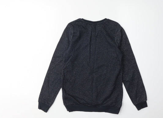 George Girls Black Sequin Fairy Sweatshirt 9-10 Years